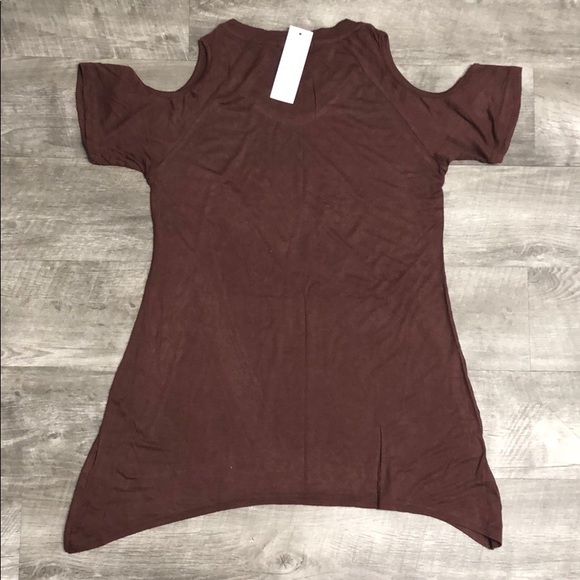 NWT Urban CoCo Shoulder Off Wide Hem Shirt - Picture 7 of 8